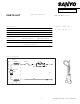 Sanyo SC-15(M) Parts List