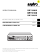 Sanyo SRT-8960 Instruction Manual