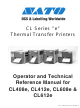 SATO CL412E Operator And Technical Reference Manual