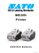 SATO MB200i Service Manual