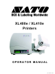 SATO XL400e Operator's Manual