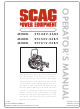 Scag Power Equipment STC48V-26BS, STC52V-23BV, STC61V-23BV Operator's Manual