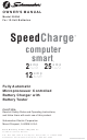 Schumacher SpeedCharge 2500A Owner's Manual