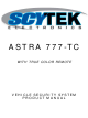 Scytek Electronic ASTRA 777-TC Product Manual