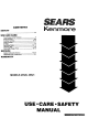 Kenmore 45520 Use, Care, Safety Manual