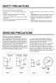 Sears GR-051SF Servicing Precautions