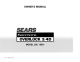 Kenmore OVERLOCK 3/4D 385.16631 Owner's Manual