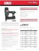 Senco SLS18Mg Specification Sheet