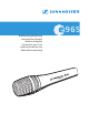 Sennheiser 965 Bedienungsanleitung