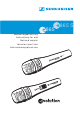 Sennheiser E835 Instructions For Use Manual