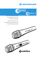 Sennheiser e840 S Bedienungsanleitung