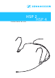 Sennheiser HSP 2 Instructions For Use Manual