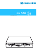Sennheiser EM500 Instructions For Use Manual
