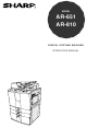 Sharp AR-651 Operation Manual