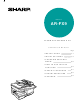 Sharp AR-FX9 Operation Manual