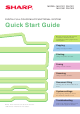 Sharp DX-C401 Quick Start Manual
