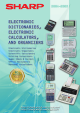 Sharp electronic calculator Brochure & Specs