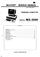 Sharp MZ-3500 Service Manual