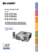 Sharp Notevision PG-F212X Operation Manual
