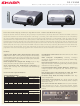 Sharp Notevision PG-F320W Specification Sheet