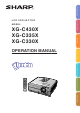 Sharp Notevision XG-C335X Operation Manual