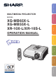 Sharp XG-MB55X-L Operation Manual