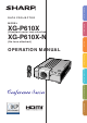 Sharp XG-P610X Operation Manual