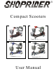 Shoprider Scootie TE-787NA User Manual