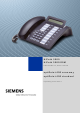 Siemens optiPoint 400 Operating Instructions Manual