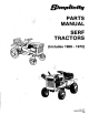 Simplicity 1968 - 1972 Parts Manual