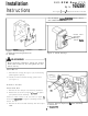 Simplicity 2000 Series Installation Instructions Manual