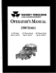 MASSEY FERGUSON 2300 Series Operator's Manual