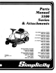 Simplicity 3100 Series Parts Manual