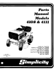 Simplicity 4111 Parts Manual