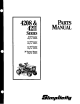 Simplicity 4208 Series Parts Manual