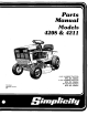 Simplicity 4208 Parts Manual