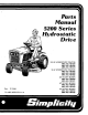 Simplicity 5200 Series Parts Manual