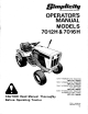 Simplicity 7012H Operator's Manual
