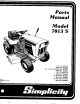 Simplicity 7013 S Parts Manual