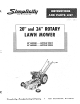 Simplicity 990019 Instructions And Parts List