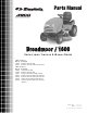 Simplicity BROADMOOR 1600 Parts Manual