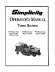 Simplicity 1691867 Operator's Manual