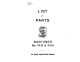 Singer 114-22 Parts List