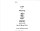 Singer 147-60 Parts List