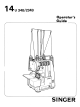 Singer 14U 34B/234B Operator's Manual