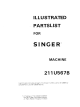Singer 211U567B Illustrated Parts List