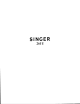 Singer 261U Serivce Manual