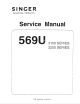 Singer 3100 SERIES 569U Service Manual