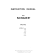 Singer 412U Instruction Manual