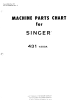 Singer 431 T200A Parts List